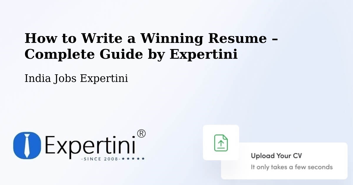 Resume Writing Guide for Job Seekers – Agra - Agra, India Jobs Expertini